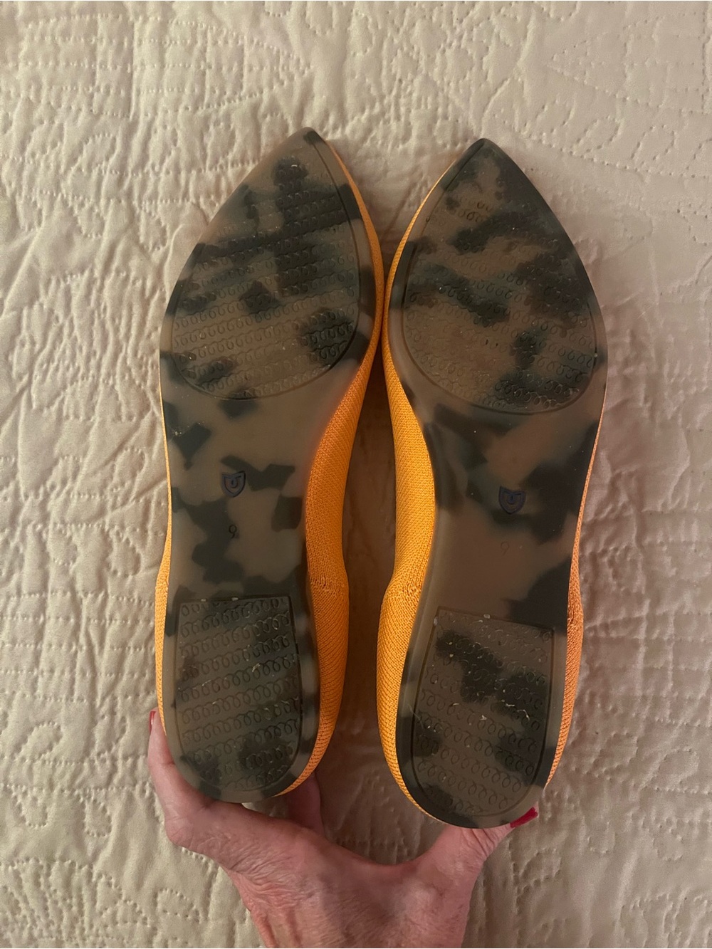 Rothy's Tangerine Flat - Women's Size 9 - Picture 2 of 4